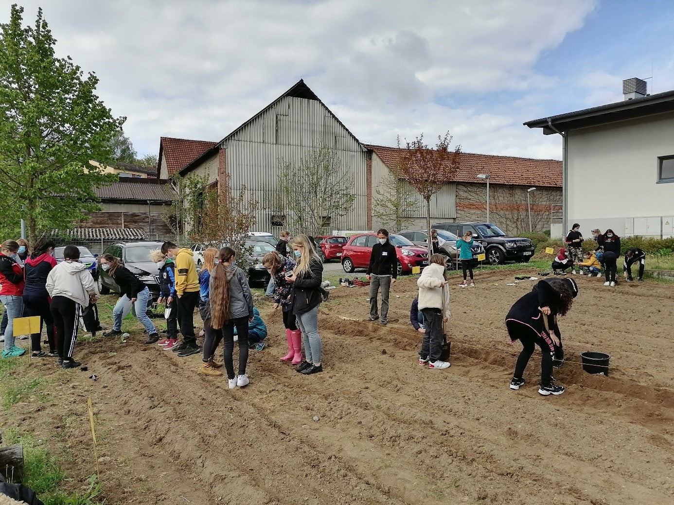 An der Ernst-Göbel-Schule wird nicht nur drinnen geackert