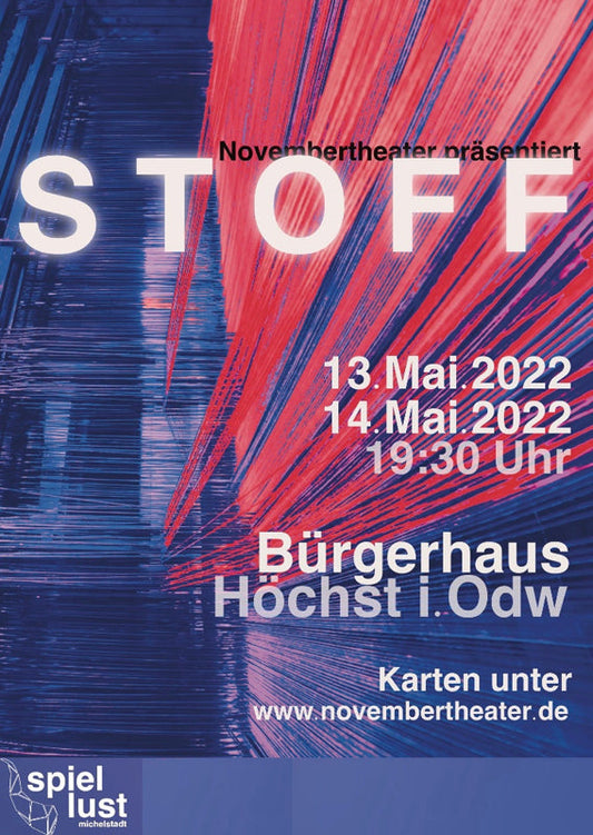 Das Novembertheater der Spiellust zeigt das Musical STOFF