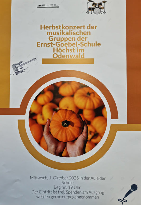 Herbstkonzert der EGS am 1. Oktober